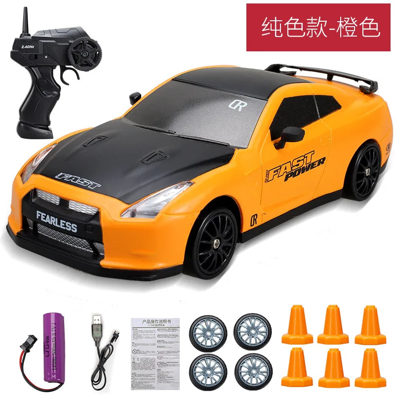 2.4G Drift Rc Car 4WD RC Drift Car Toy Remote Control GTR Model AE86 Vehicle Car RC Racing Car Toy for  Christmas Gifts