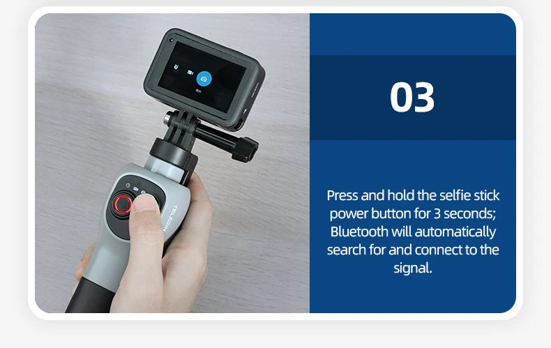 Underwater Bluetooth Selfie Stick with Wireless Remote for GoPro Hero 8 9 10 11 12 13