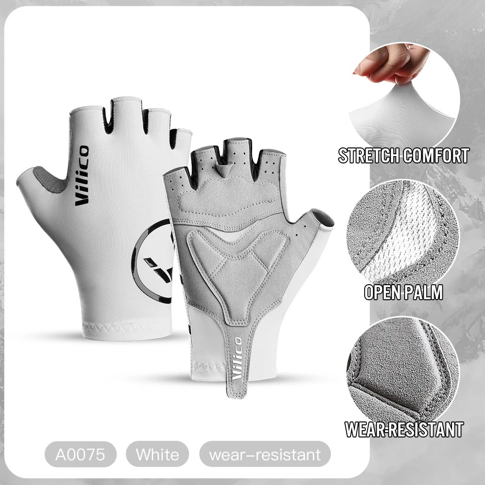 Lightweight Half Finger Outdoor Bicycle Gloves Made of High Elastic Fabric Suitable for Multiple Scenarios