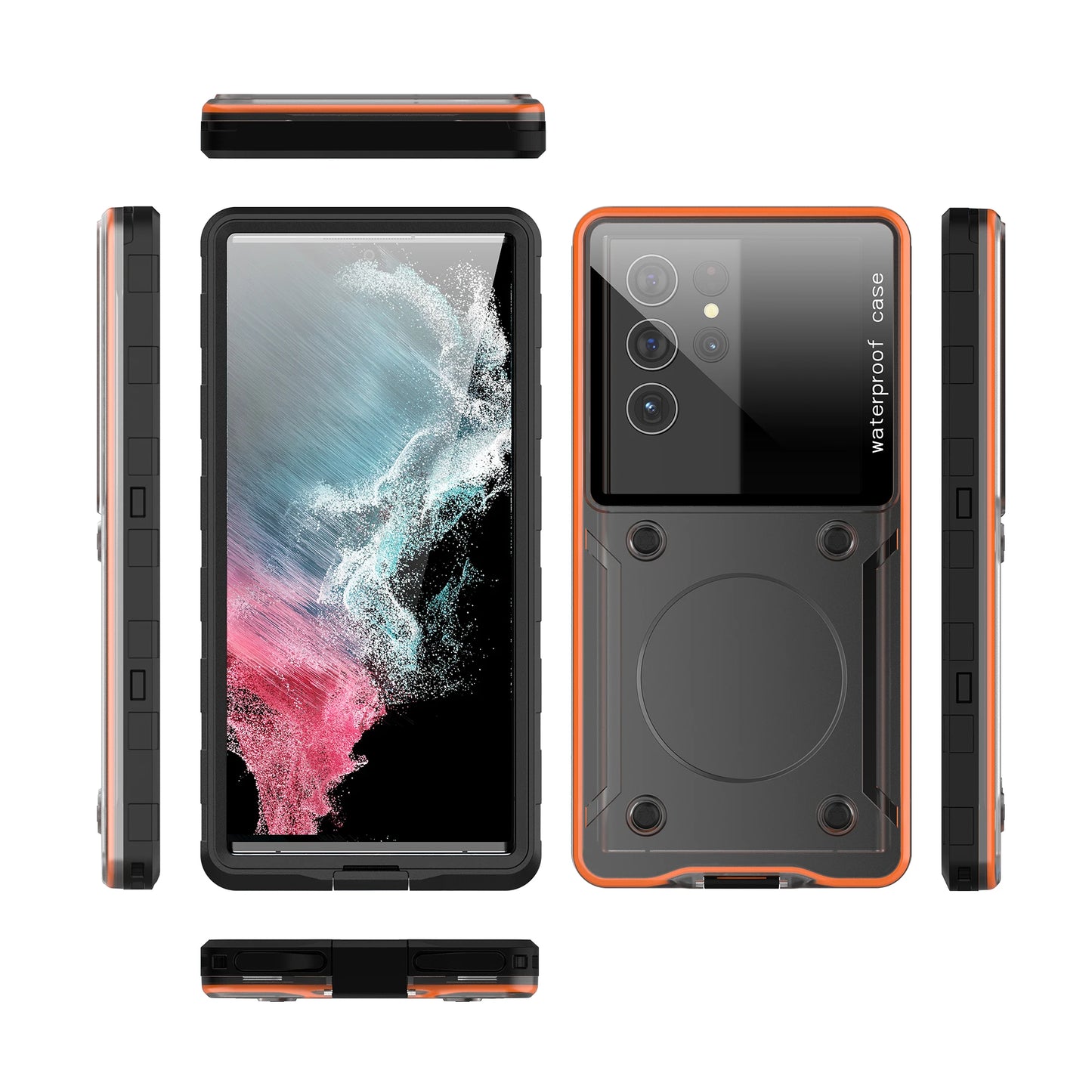 Transparent Universal 6.9-inch Underwater Touch Screen Dust and Drop Protection IP68 Waterproof Phone Case