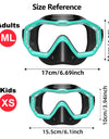 Snorkel Mask 3 Windows Panoramic Wide View HD Three-Lens Adjustable Scuba Snorkeling Swimming Diving For Adults and Kids