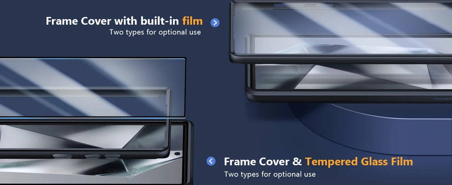 For Samsung Galaxy S24 Ultra Case with Camera Cover Screen Protector Military Drop Protection Shockproof Slim Matte Phone Case