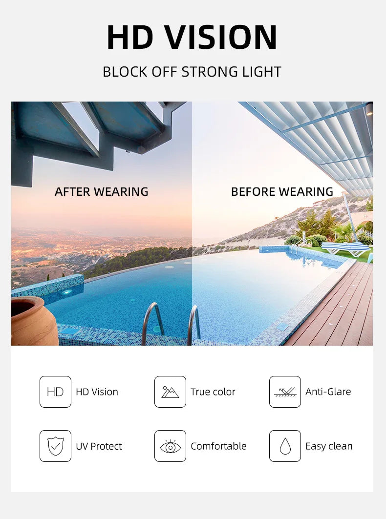Square Frame Sunglasses With UV400 Protection