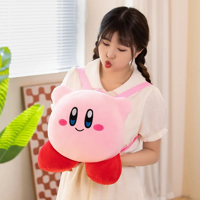 Kawaii Kirby Plush Backpack Soft Shoulder Bag