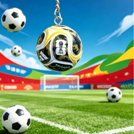 2026 World Cup Football Fan Metal Keychain Soccer Sports Souvenir
