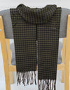 Classic lattice men soft shawl plaid scarves shawl wraps shawl neckerchief headband muffler