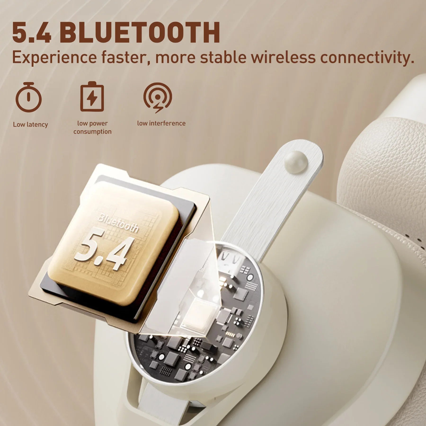 F4 Retro Wireless Bluetooth Headphones Hi-Res Audio On Ear Bluetooth 5.4 Headset With Microphone Metal HiFi Headphones