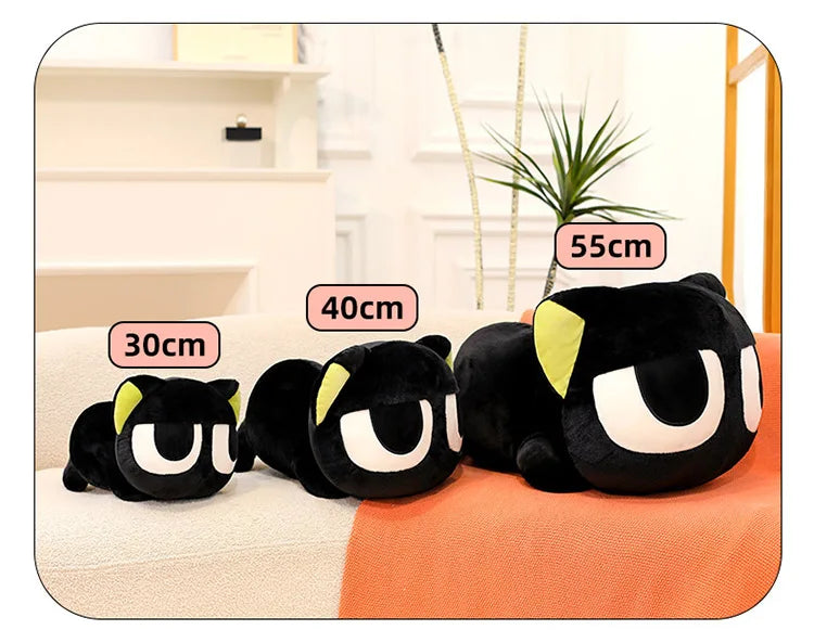 Cute Black Cat Character Plush Stuffed Doll Pillow Toy