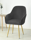 1PC Elastic Velvet Chair Cover Stretch Soft High Armchair Covers Seat Case for Office Kitchen Dining Room Wedding Removable