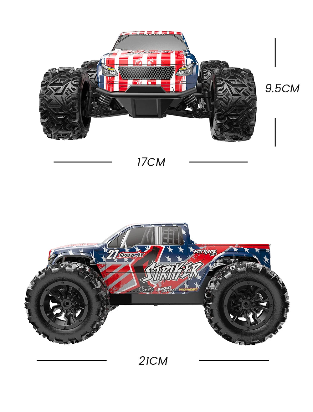 Off Road RC Car 2.4G Radio Remote Control Cars RTR High Speed Climbing Drift Remote Control Monster Truck Toys for