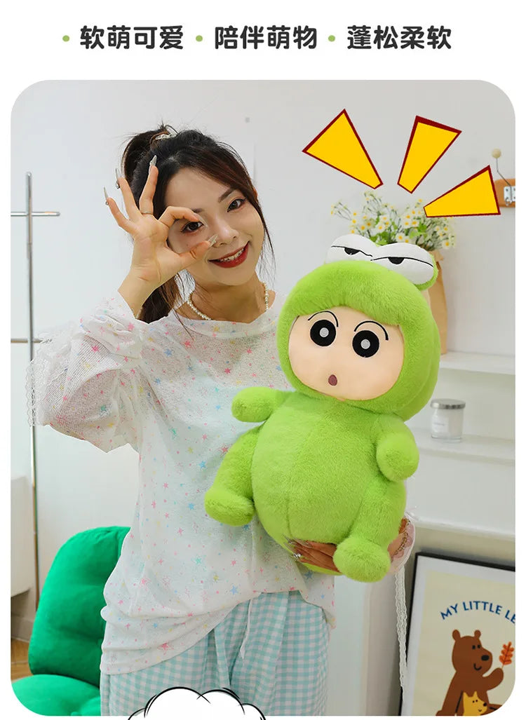 Green Crocodile Plush Toy Soft Cuddly Throw Pillow