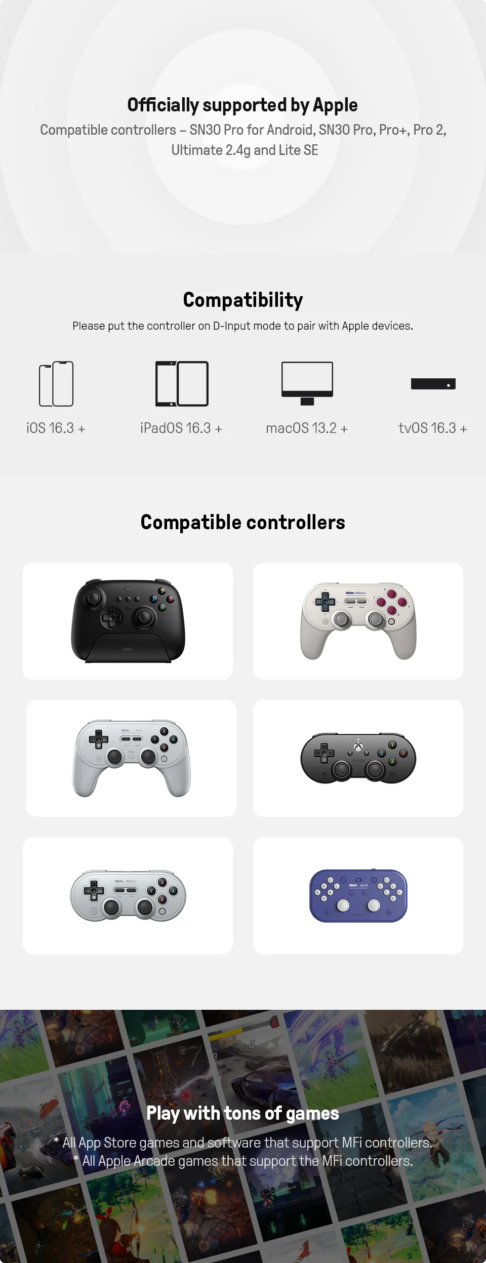 Bluetooth Gaming Controller with Hall Effect Joysticks for Nintendo Switch PC and Android