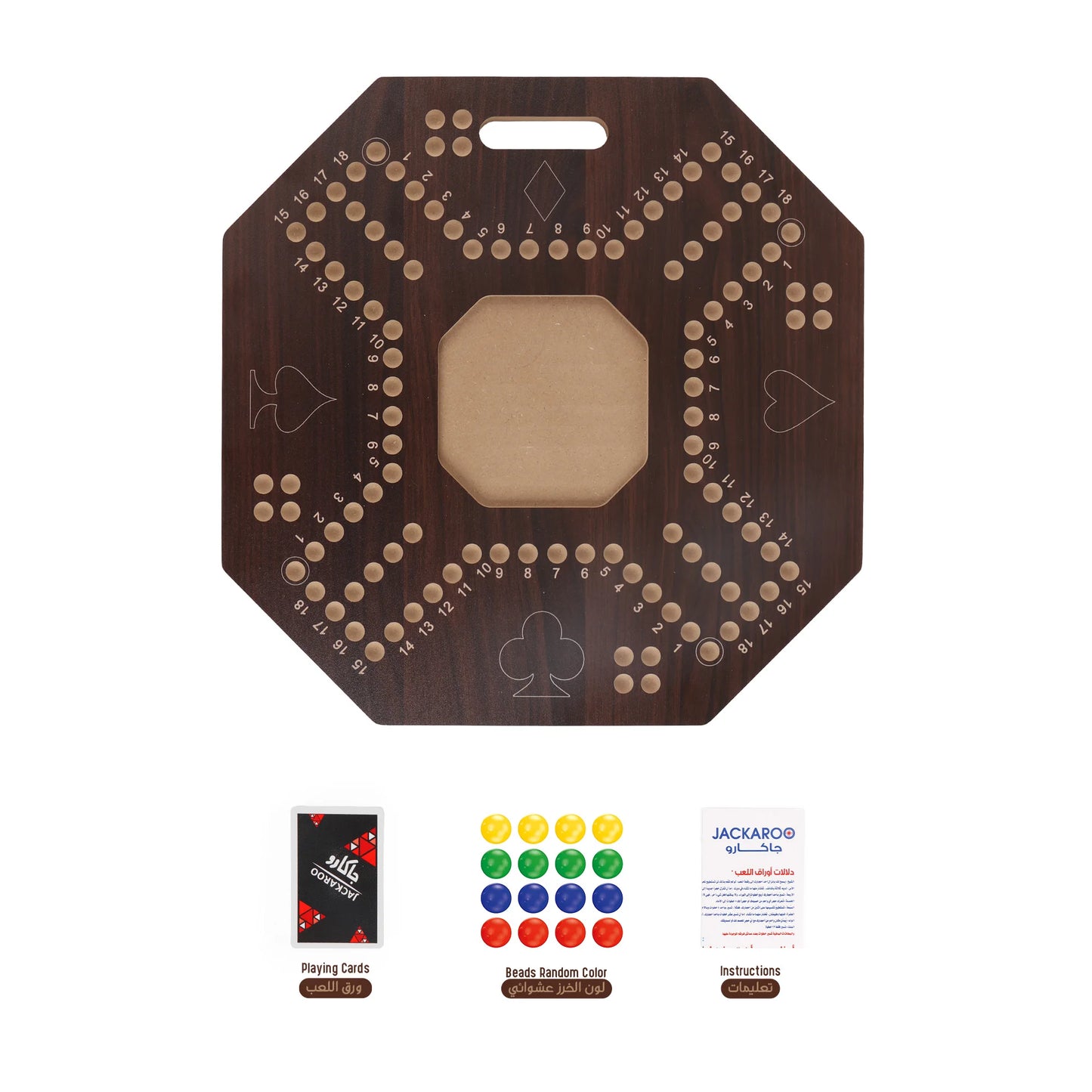 Jackaroo Board Game – 4 Player Wooden Strategy Game