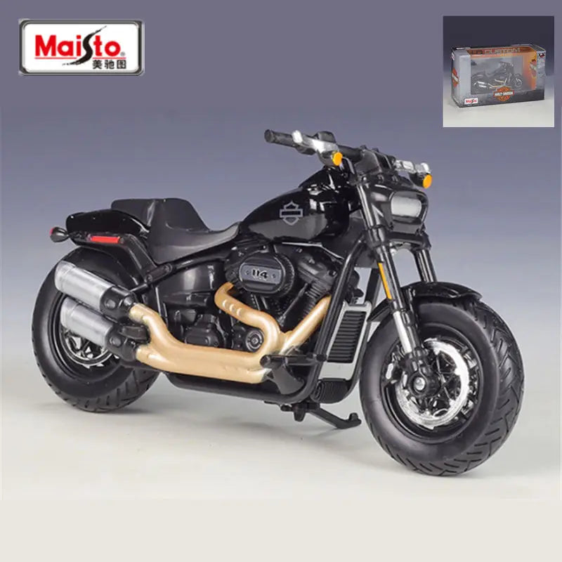 Diecast Harley Fat Bob 114 2022 Motorcycle Model 1 to 18 Scale