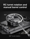 925pcs Ww2 Military Army 1:35 Sd.Kfz.181 Tiger Tank City Remote Control Building Blocks Weapon Bricks RC Vehicle Toys