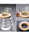 300/500/700ml Glass Coffee Pot With Filter Drip Brewing Hot Brewer Cloud Shaped Kettle Coffee Brewer Utensils Clear Teapot