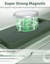 360° Rotating Metal Ring Stand Magnetic Case for iPhone 15 Pro Max with Lens Protector Magnetic Wireless Charging Matte Cover
