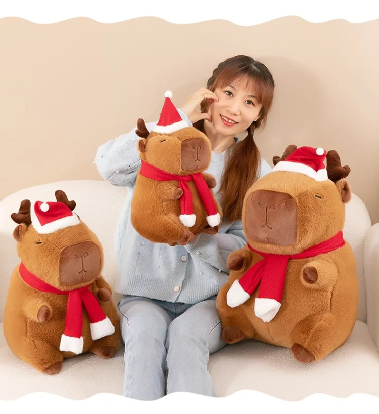 New 50cm Kawaii Capybara Plush Toy Capybara Stuffed Doll Christmas Gift Kids Birthday Xmas Present Cuddly Pillow Factory