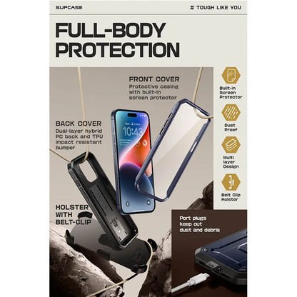 For iPhone 15 Pro Max Case 6.7" (2023) UB Pro Full-Body Rugged Heavy Duty Rugged Case with Built-in Screen Protector