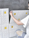 Wall Stickers Self-adhesive Wallpaper Bedroom 3D Soft Package Hanging Ceiling TV Background Wall Decoration