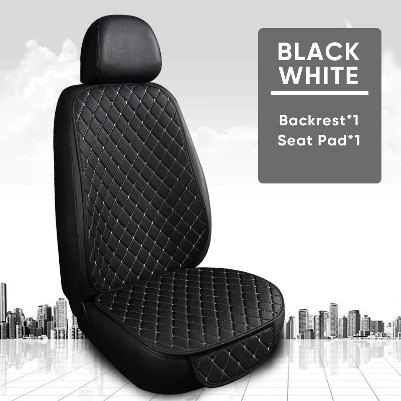 PU Leather Car Seat Cover Seat Back Cushion Minimalism Seat Cushion Universal Wear-resistant and Durable Four Seasons Pad Mat