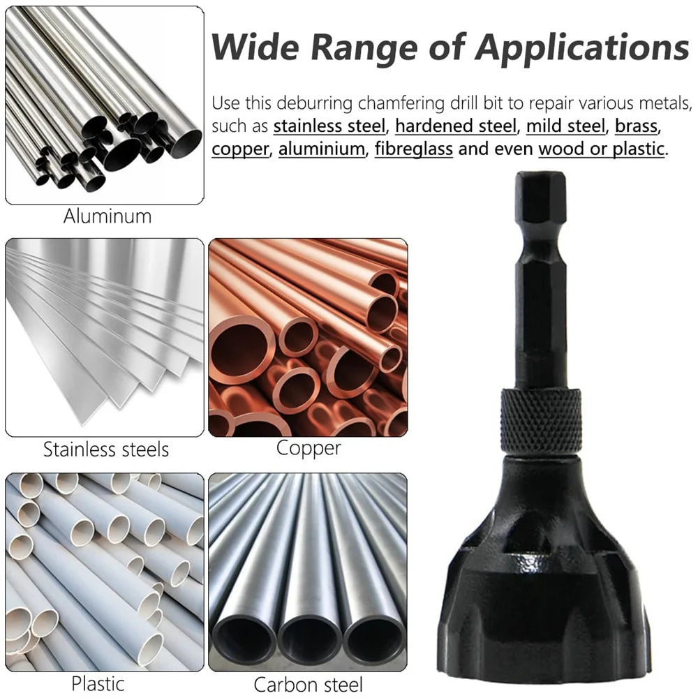 Deburring Tungsten Steel Chamfer Thread Trimmer Alloy Remove Burr Screw Rod Bolt Deburring Tool