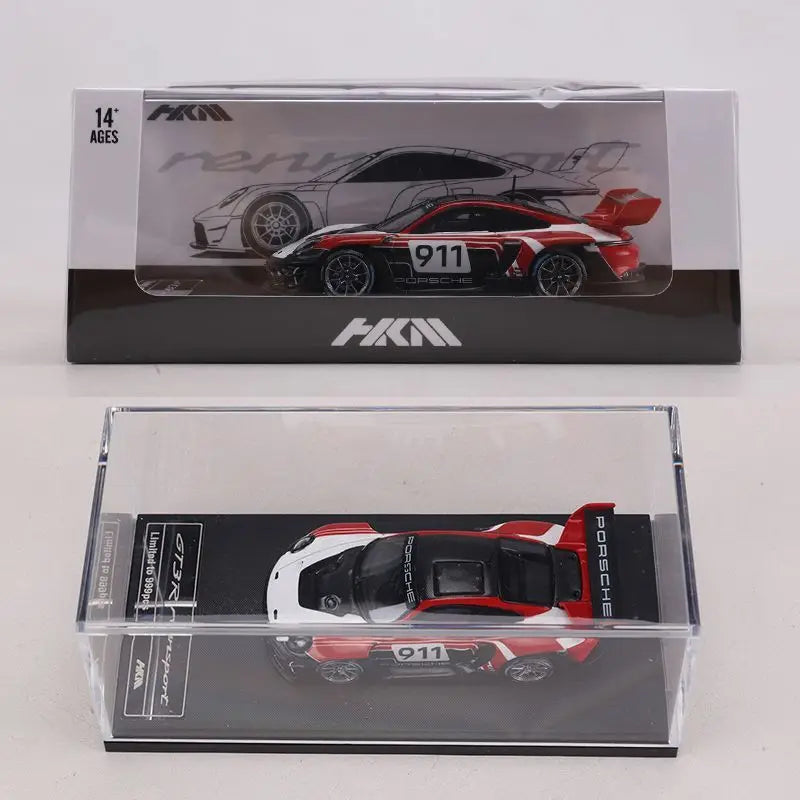 1 64 Scale 911 992 GT3 R Rennsport Diecast Model Car