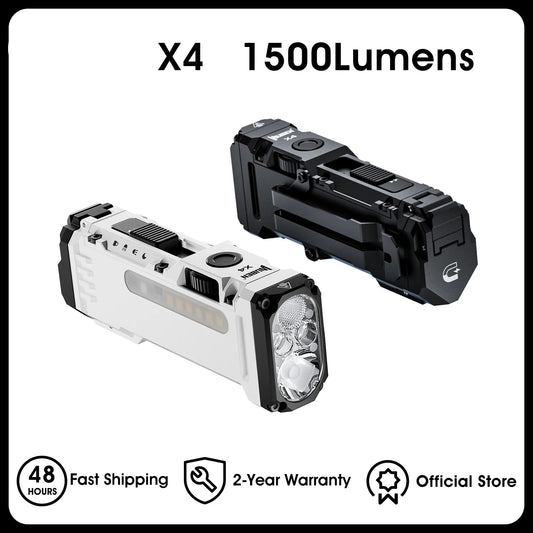 1500 Lumen Rechargeable Flat EDC LED Flashlight With RGB Side Light