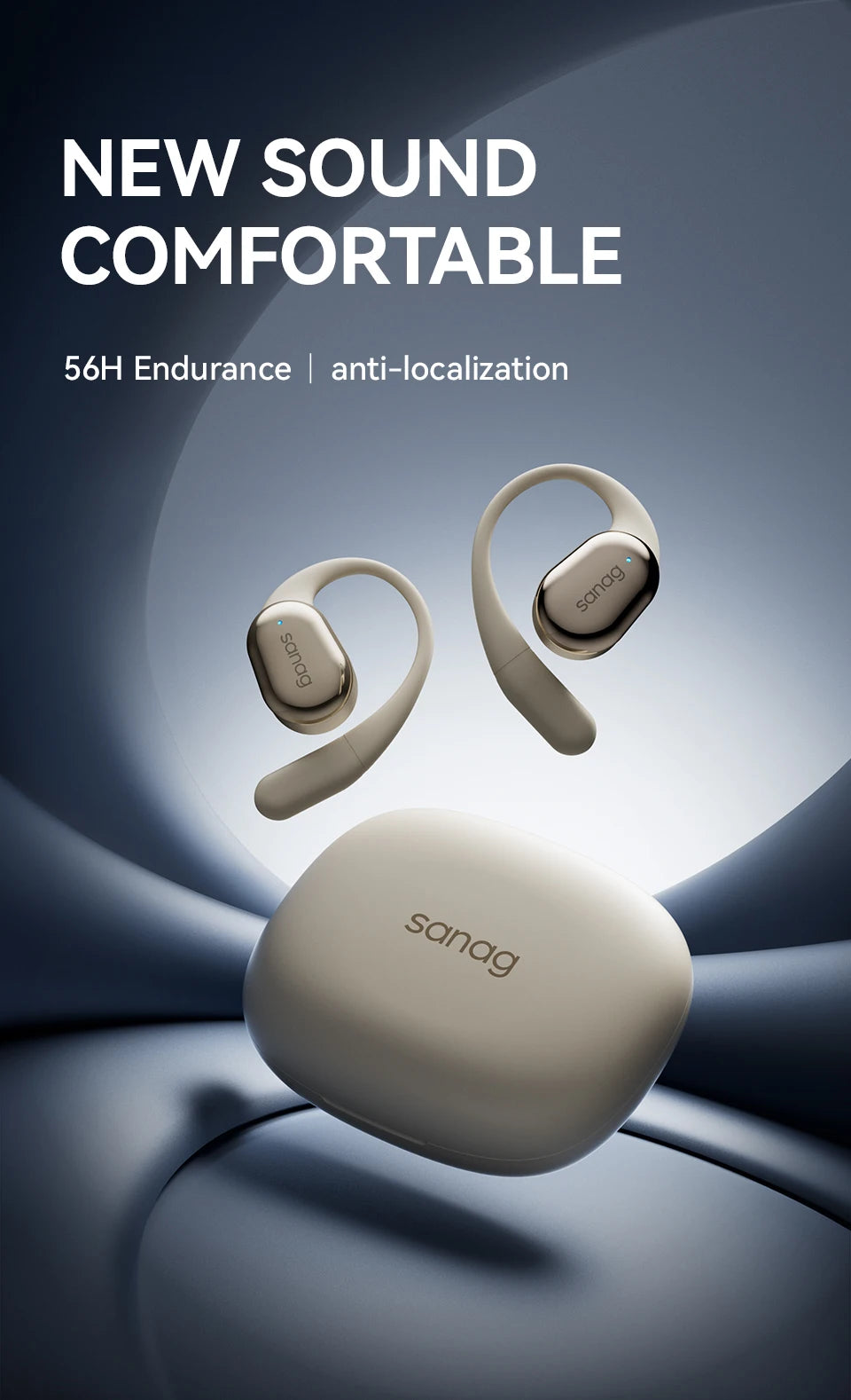 C16S Open Ear OWS Earphones Bluetooth 5.4 Wireless Headphones HiFi Sound Headset APP Control Choice Sports TWS Ear buds