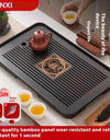 Bamboo Tea Tray Portable Dishes Rectangle Tea Ceremony Chaban Tea Chaban Tea Table Dual Purpose Drainage Water Storage