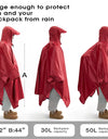 Multifunctional Hooded Rain Poncho for Adult with Pocket Waterproof Portable Unisex Raincoat Jacket for Hiking Camping Emergency