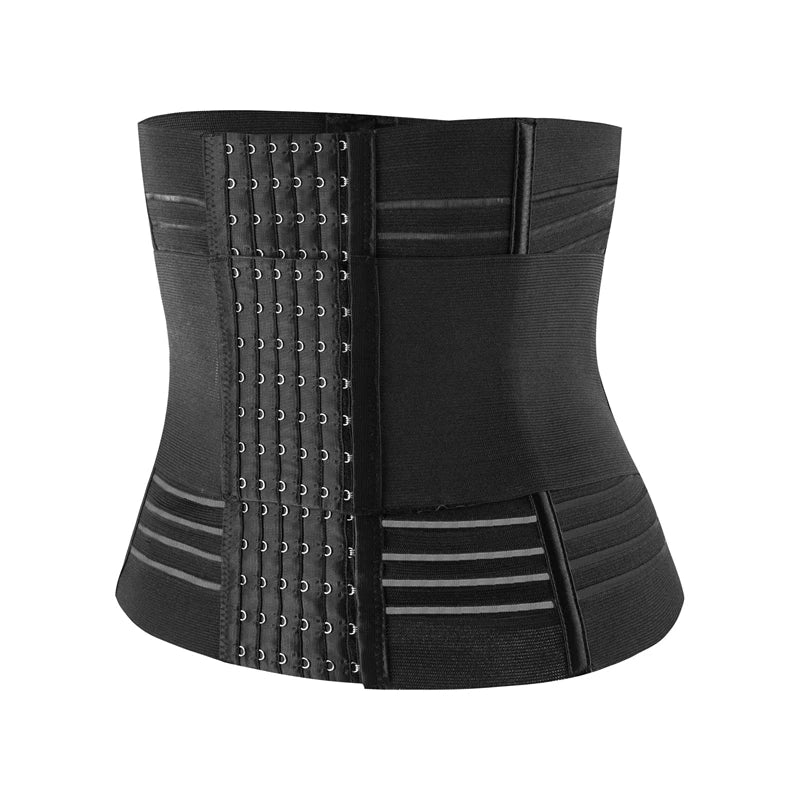 7-Bone Waist Trainer Corset with Double Tummy Control & Breathable Design