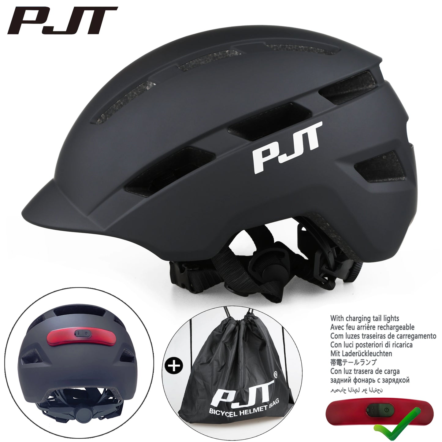 USB Rechargeable LED Cycling Helmet For Road Mountain Bike