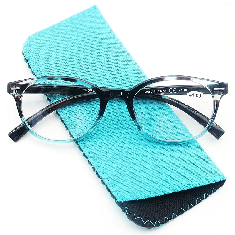 Reading Glasses Oval Frame Metal Rivet Men Readers Magnifying Eyeglasses with Black Diopter +0.5+0.75+2.25+2.75+5.