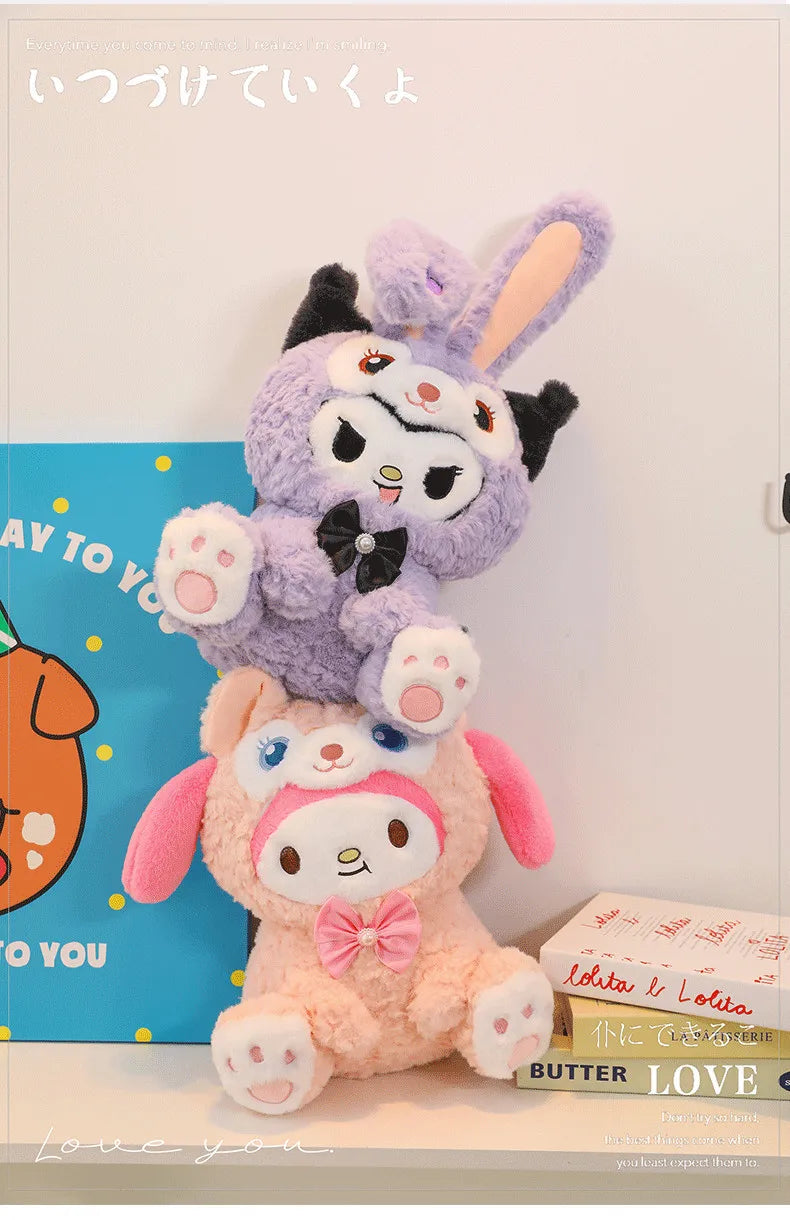 Kawaii Kuromi Transformation Plush Toy Soft Stuffed Doll