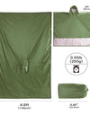 Portable Multifunctional 3 In 1 Rain Coat Hiking Camping Raincoat Poncho Mat Awning Durable Outdoor Activity Rain Gear Supplie