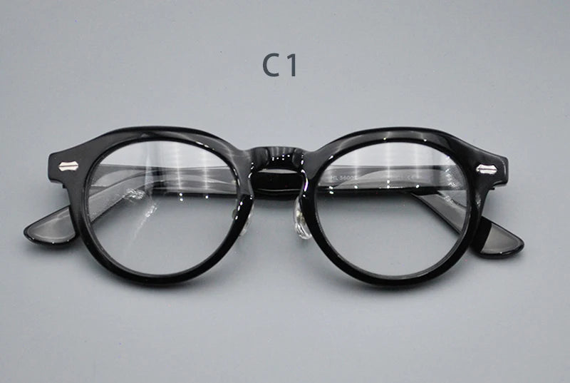 Retro Round Spectacle Luxury Acetate Eyewear Small Size Eyeglasses Optical Prescription Frames