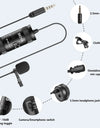 3.5mm Lavalier Lapel Microphone for Mobile Phone PC Laptop Camera Wired Microfon for Speaking Audio Vlogging BY-M1 PRO II