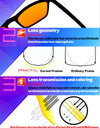Clip 100% Blue Light Blocking glasses Red Lens ,Orange Lens Anti fatigue Detachable Lens Gaming Glasses Computer Eyeglasses