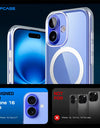 For iPhone 16 Plus Case with Camera Control Capture Button UB Mag Slim Clear Shockproof Magnetic MagSafe Phone Case