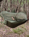 Large Camping Hammock with Mosquito Net Pop-up Parachute Lightweight Hanging Hammocks Tree Straps Swing Hammock