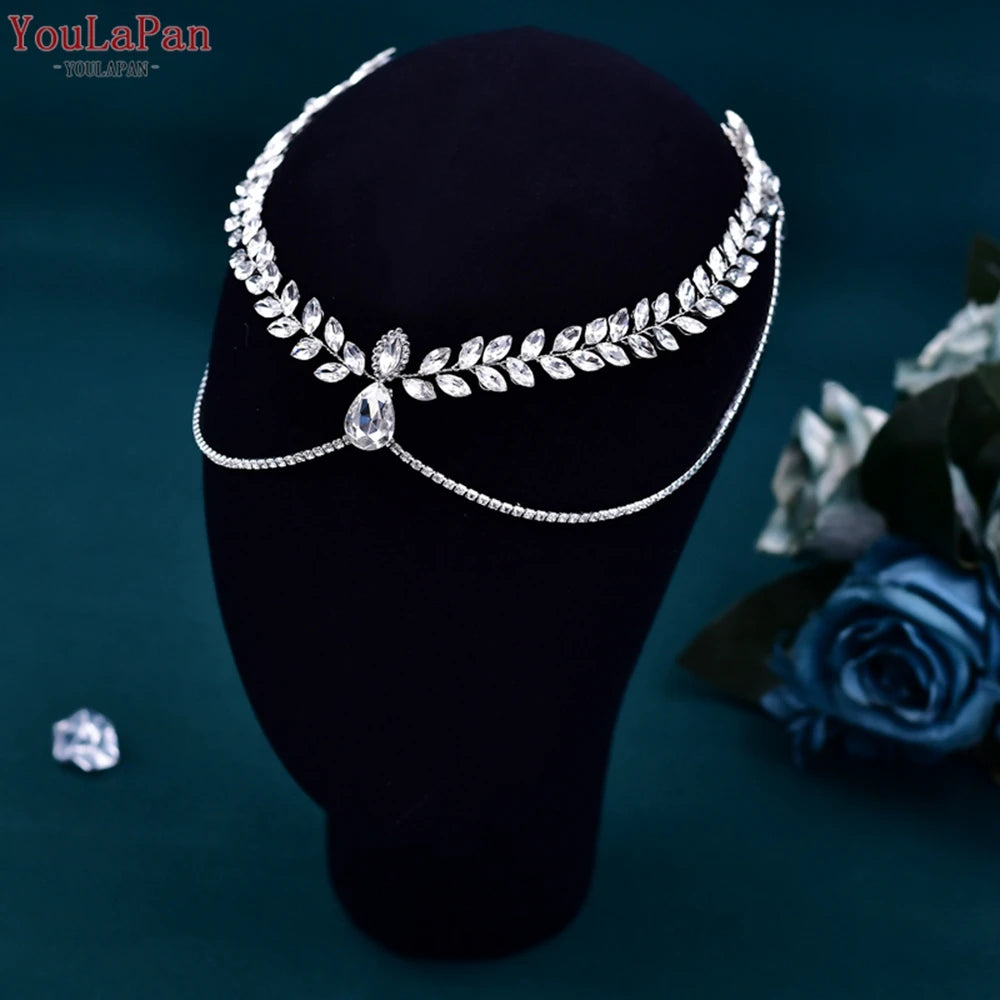 Forehead Headband Rhinestone Bridal Head Chain Fashion Wedding Hair Accessories