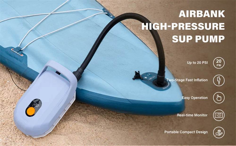 Electric Kayak Pump for Inflatable Boats 20PSI Stand Up Paddle Board Surfing Board with Nozzles Sup Pump