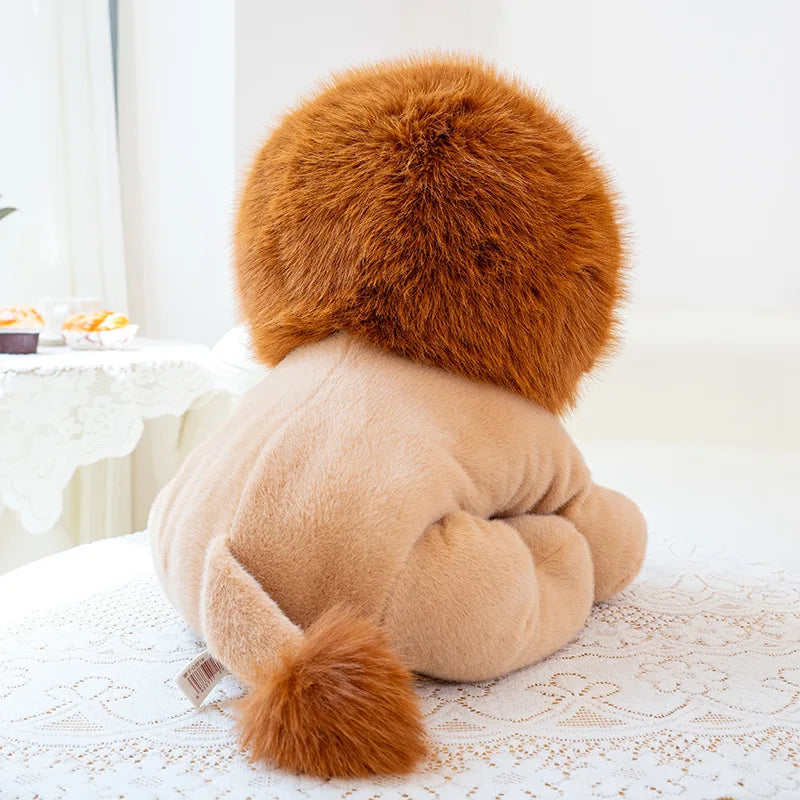 Mighty Lion Plush Stuffed Animal Sitting Lion Pillow