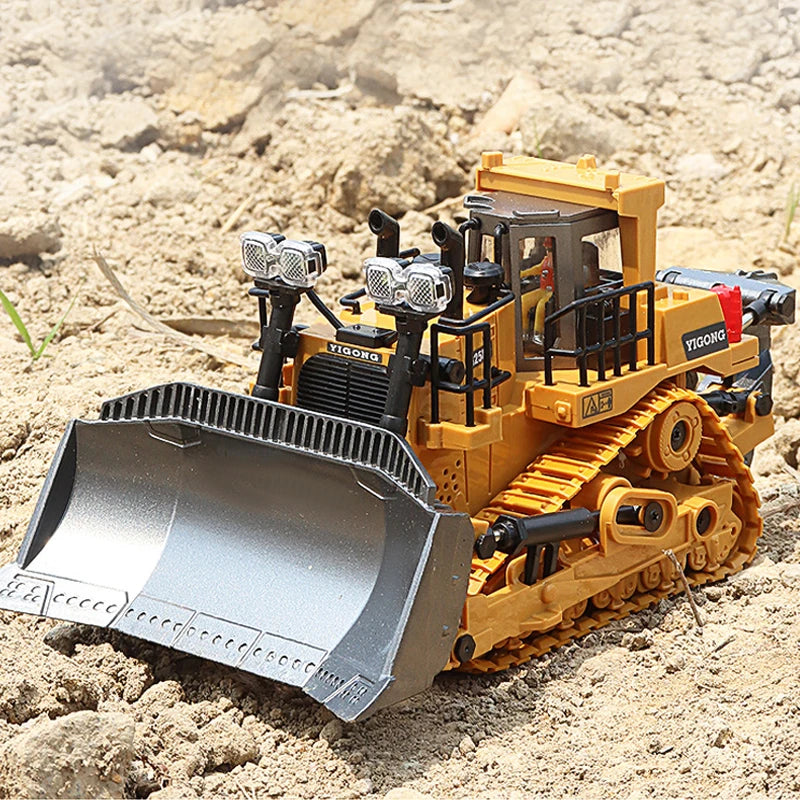 RC Remote Control Toys Cars Excavator Bulldozer Dump Truck 2.4G High Tech Vehicle Engineering Cars Model For Boys Birthday Gifts