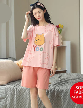 Women’s Winter Corduroy Cotton Pajama Set – Cute, Comfortable, Loose Long Sleeve Loungewear