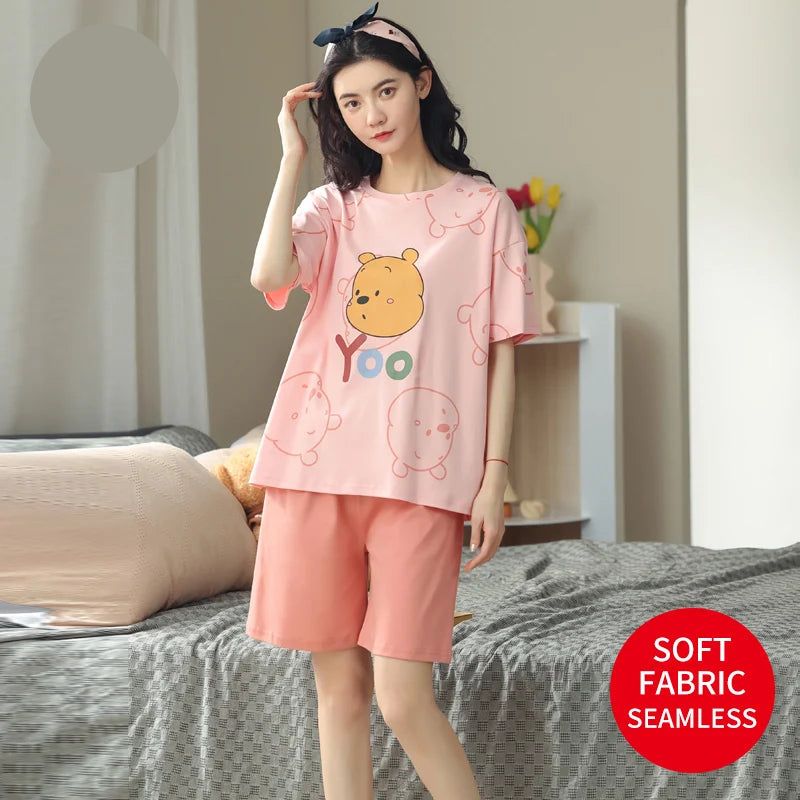 Women’s Winter Corduroy Cotton Pajama Set – Cute, Comfortable, Loose Long Sleeve Loungewear