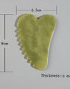 Jade Stone Gouache Scraper Sawtooth Gua Sha Massage Tools For Body Meridian Scraping Face Lifting Slimming Skin Detox Beauty SPA