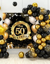 Happy 50th Birthday Backdrop Background Banner For Man Napkin Balloon Door Curtain 50 Years Anniversary 50 Birthday Party Decor