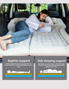 Portable Dual-Use Inflatable Bed For Car Travel Off-Road SUV Rear Seat Flocking Multi-Functional Comfortable Mattress